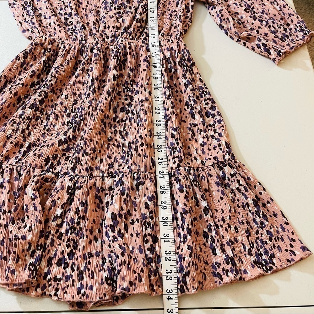 Lulus Parkside Mauve Multi-Print Mini Dress Women Size XS Pink/Purple - Picture 11 of 12